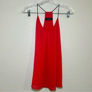 Anna Grace Red Tank‎ Top women’s small office preppy career bold bold resort